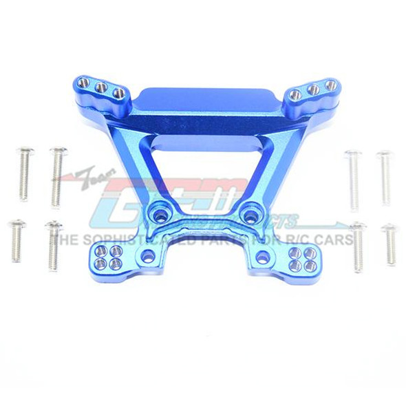 GPM Racing Aluminum Front Shock Tower Blue : Rustler 4x4