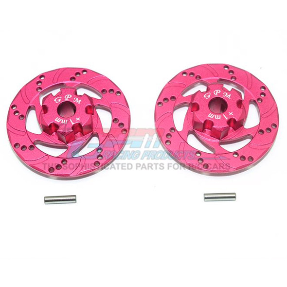 GPM Racing Aluminum +1mm Hex w/ Brake Disk Red : Unlimited Desert Racer