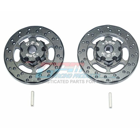 GPM Racing Aluminum +3mm Hex w/ Brake Disk Black : Unlimited Desert Racer