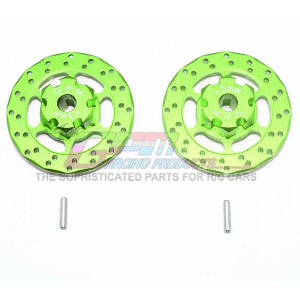 GPM Racing Aluminum +3mm Hex w/ Brake Disk Green : Unlimited Desert Racer