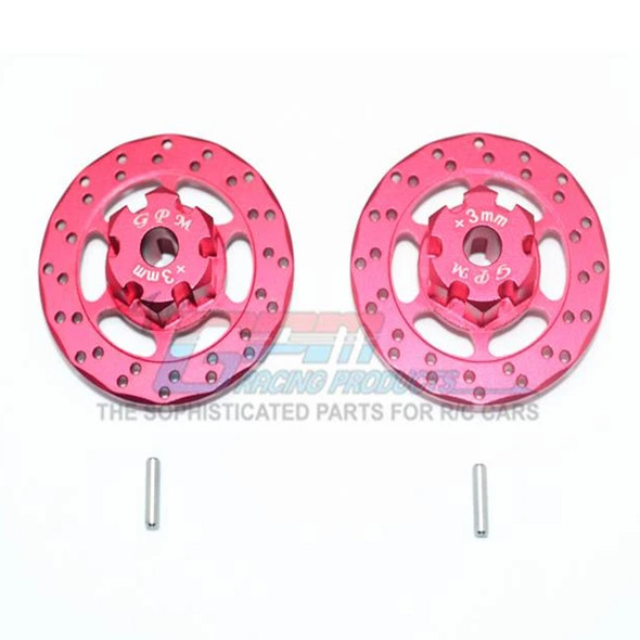 GPM Racing Aluminum +3mm Hex w/ Brake Disk Red : Unlimited Desert Racer