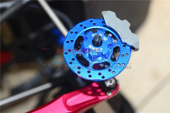 GPM Racing Aluminum +3mm Hex w/ Brake Disk Red : Unlimited Desert Racer GPM Racing Aluminum +3mm Hex w/ Brake Disk Red : Unlimited Desert Racer