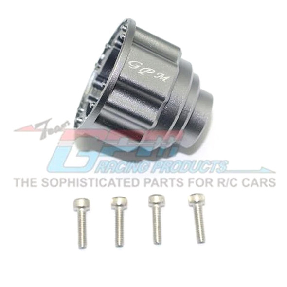 GPM Racing Aluminum Front/Center Diff Case Grey : Unlimited Desert Racer