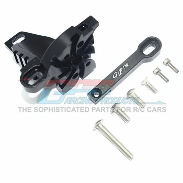 GPM Racing Aluminum Motor Mount w/ Heat Sink Fins Black : Unlimited Desert Racer