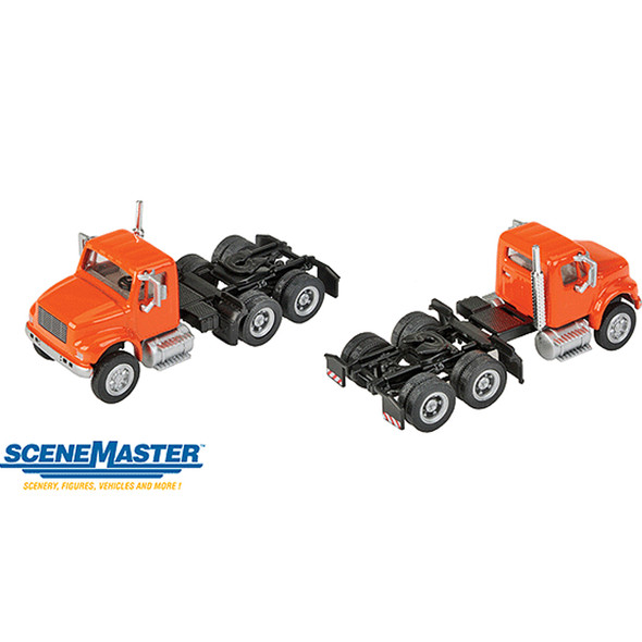 Walthers International(R) 4900 Dual-Axle Semi Tractor Only Orange HO Scale