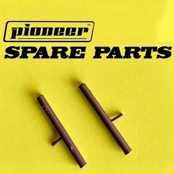 Pioneer BULLITT Mustang Rusty Brown Rear Exhaust Pipes 1/32 Slot Car
