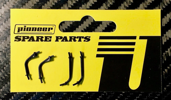 Pioneer BP205201 Black Side Bars for Legends Racers 1/32 Slot Car