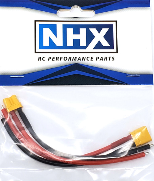 NHX XT30U Male / Female Adapter Connecter with 18 AWG 4" Silicone Wire