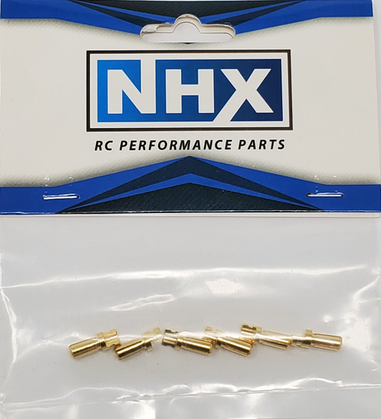 NHX 3.5mm Gold Plated Bullet Adapter Connector Male 6Pcs/Bag
