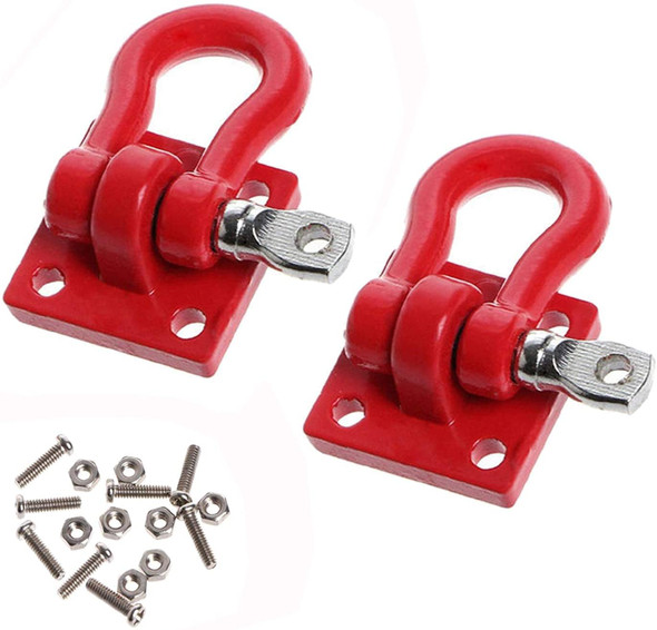 NHX 1/10 RC Rock Crawler Accessory Metal Tow Hook Buckle Winch Shackles