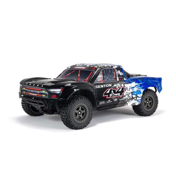 ARRMA ARA4303V3T1 1/10 SENTON 4X4 V3 3S BLX Brushless Short Course Truck RTR Blue