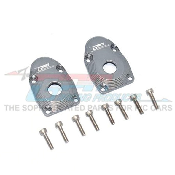 GPM Alum Outer Portal Drive Housing Front Or Rear Grey : SCX10 III / Capra 1.9