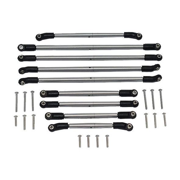 GPM Stainless Steel Adjustable Tie Rod Turnbuckle Set : Axial 1/10 SCX10 III