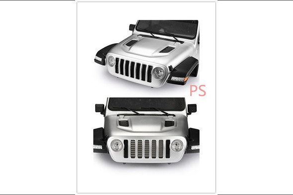 GPM R/C Scale Accessories Stainless Steel Front Grill : SCX10 III / TRX-4
