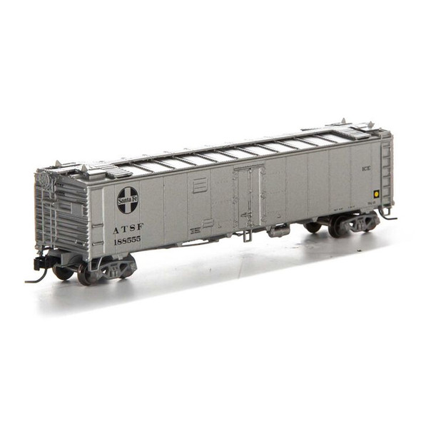 Athearn ATH7269 N 50' Ice Bunker Reefer SF MOW #188555 Freight Car N Scale