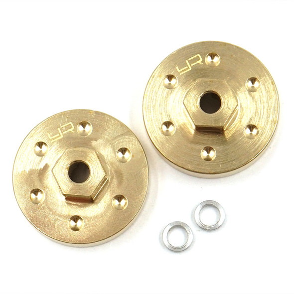 Yeah Racing AXSC-029 Brass Wheel Hubs 15g (2pcs) : Axial SCX24