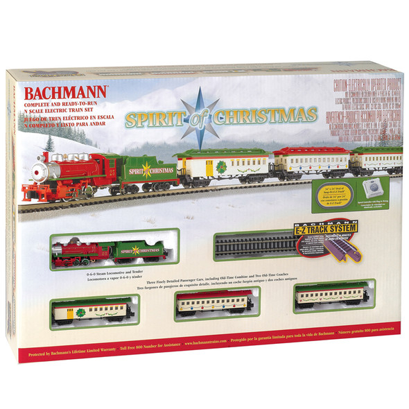 Bachmann 24017 Spirit of Christmas Train Set : N Scale