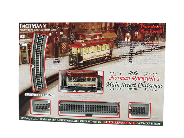 Bachmann 25100 Norman Rockwell's Main Street Christmas Battery Operated : On30 Scale