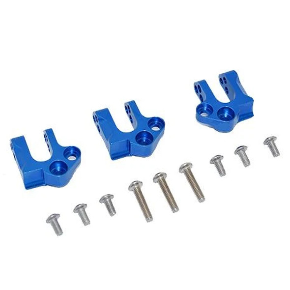 GPM Aluminum Center Gear Box Case Mount Blue : Axial 1/10 SCX10 III Wrangler