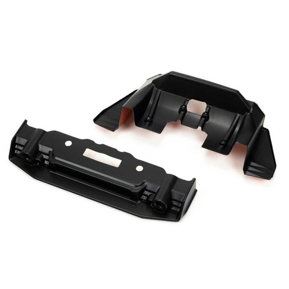 ARRMA ARA410010 Painted Splitter & Diffuser Black / Orange : FELONY 6S BLX