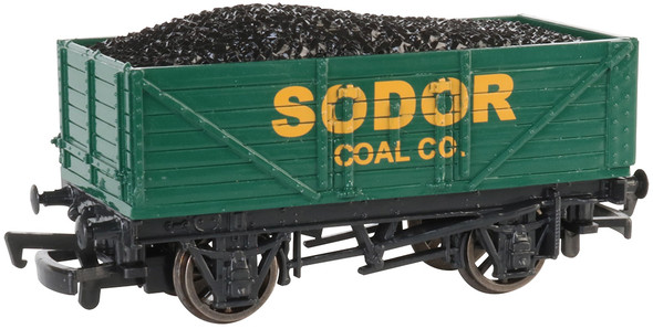 Bachmann 77002 Thomas & Friends Sodor Coal Co. Wagon w/ Load HO Scale