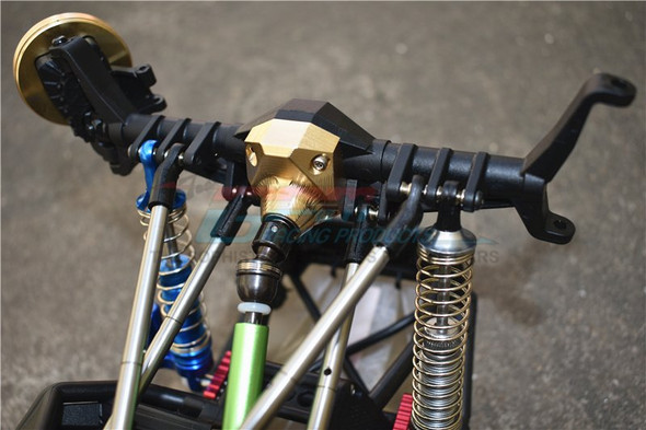 GPM Racing Brass Front Or Rear Gearbox Cover : Capra 1.9 UTB
