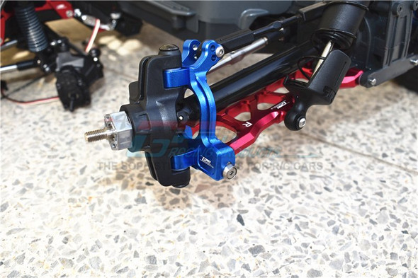 GPM Racing Aluminum Front C Hubs Red : 1/10 KRATON 4S BLX