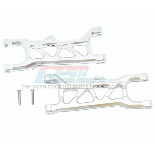 GPM Racing Aluminum Front Lower Arms Silver : 1/10 Kraton 4S BLX