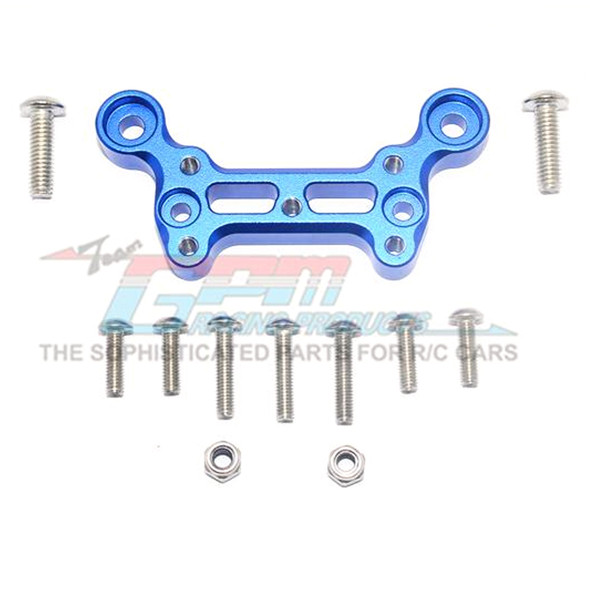 GPM Racing Aluminum Front Dirt Guard Mount Blue : 1/8 Outcast 6S BLX