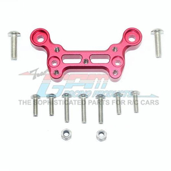 GPM Racing Aluminum Front Dirt Guard Mount Red : 1/8 Outcast 6S BLX