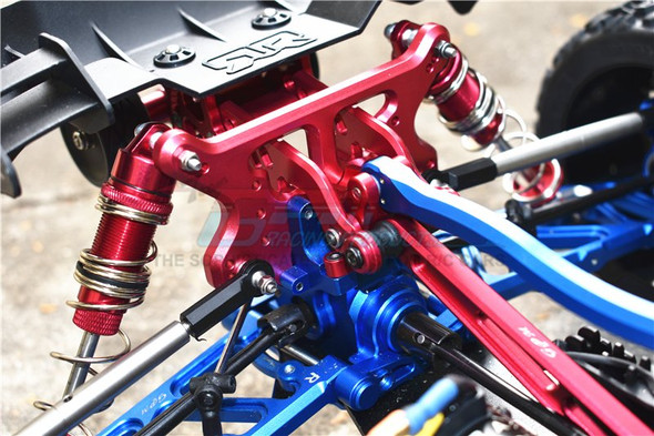 GPM Aluminum Rear Adjustable Wheelie Blue : Arrma TALION / TYPHON