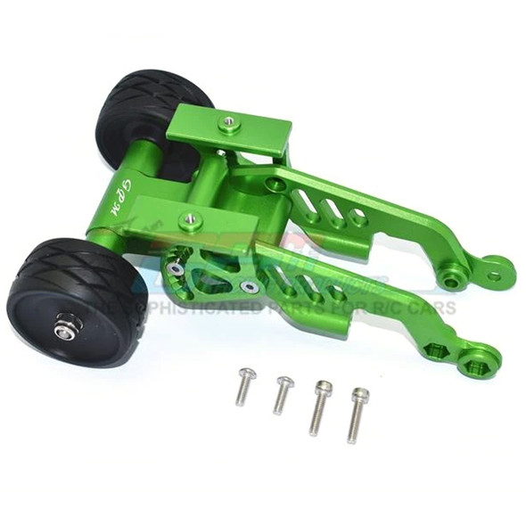 GPM Aluminum Rear Adjustable Wheelie Green : Arrma TALION / TYPHON