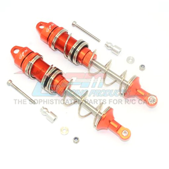 GPM Aluminum Rear Double Section Spring Dampers 125mm Orange : TALION 6S BLX