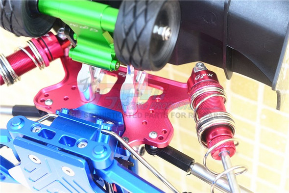 GPM Racing Aluminum Rear Shock Tower Silver : Arrma Talion 6S BLX