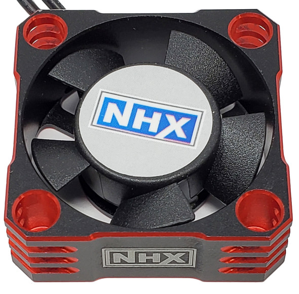 NHX HV 30mm Aluminum Case High Speed 28000 RPM Motor / ESC Fan Red