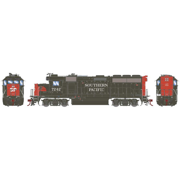 Athearrn ATHG15444 Southern Pacific GP40-2 w/ DCC & Sound SP #7242 Locomotive HO Scale