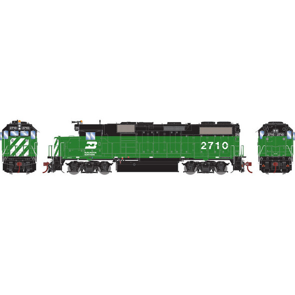 Athearrn ATHG65522 Burlington Northern GP39-2 #2710 Locomotive HO Scale