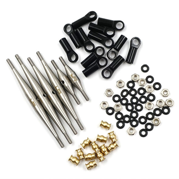 Yeah Racing AXSC-042 133.5mm Wheelbase Steel Link Set : Axial SCX24 Deadbolt