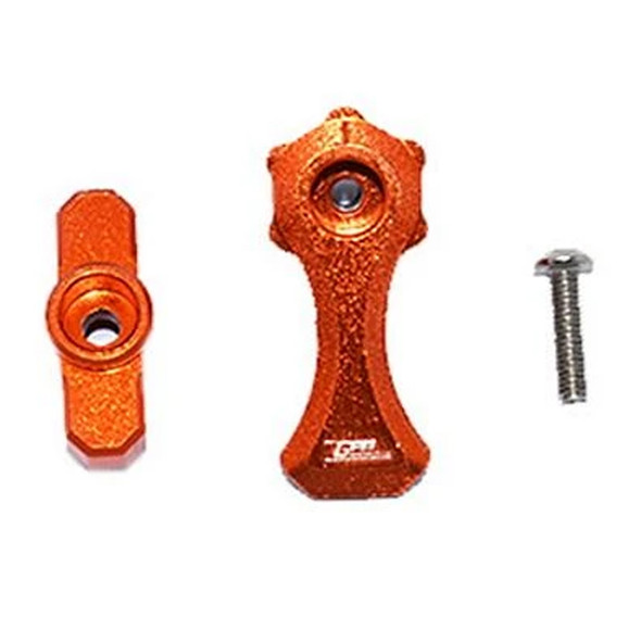 GPM Alum Body Shell Lock Orange : Traxxas VXL Hoss 4x4 / E-Revo / Rustler / Maxx