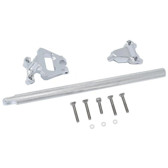 GPM Racing Aluminum Center Brace Bar & Mount Silver : Traxxas Hoss 4x4 VXL GPM Racing Aluminum Center Brace Bar & Mount Silver : Traxxas Hoss 4x4 VXL