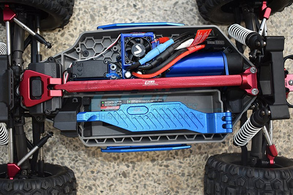 GPM Racing Aluminum Center Brace Bar & Mount Silver : Traxxas Hoss 4x4 VXL GPM Racing Aluminum Center Brace Bar & Mount Silver : Traxxas Hoss 4x4 VXL