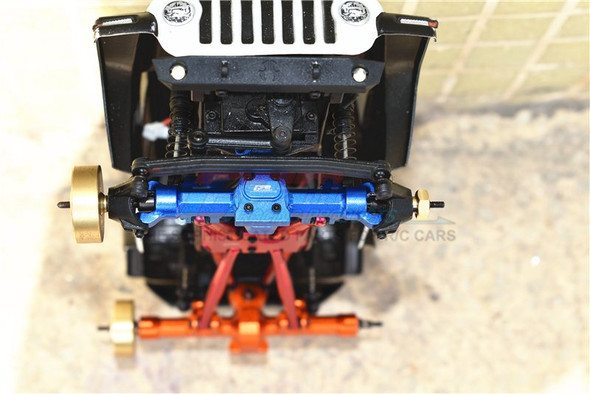 GPM Alum Front Or Rear Gearbox Cover Orange : Axial SCX24 Deadbolt / Jeep Wrangler