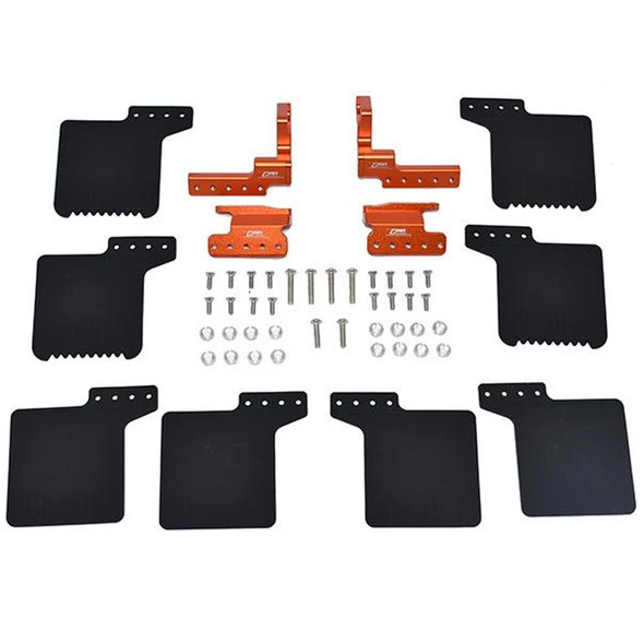 GPM R/C Scale Accessories Mud Flap Orange : SCX10III Jeep Wrangler / Gladiador