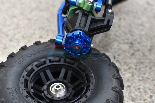 GPM Aluminum Wheel Hub Hex +10mm Grey : 1/10 Maxx 4WD Monster Truck
