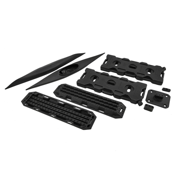 NHX Recovery Boards / Tank / Boats Scale Accessories for RC Crawler Black