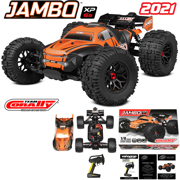 Corally C-00166 JAMBO XP 6S - 1/8 Monster Truck SWB - RTR - Brushless Power