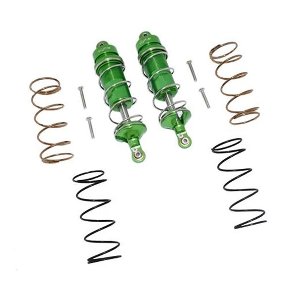 GPM Aluminum Front Thickened Spring Dampers 107mm Green : KRATON 4S BLX