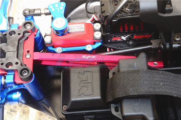 GPM Racing Aluminum Front Chassis Brace Red : Arrma Talion 6S BLX GPM Racing Aluminum Front Chassis Brace Red : Arrma Talion 6S BLX