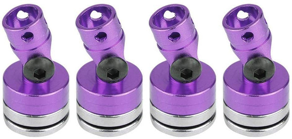 NHX RC Aluminum Magnetic Body Mount Set Purple : 1/10