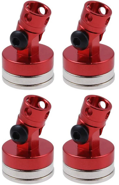 NHX RC Aluminum Magnetic Body Mount Set Red : 1/10